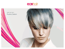 Tablet Screenshot of ecohairproducts.com.au